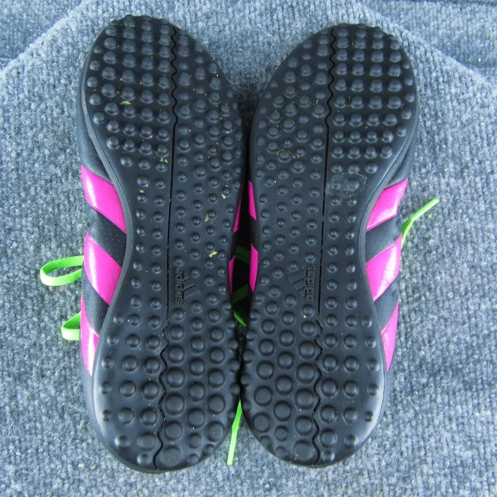 adidas Boys Sneaker Shoes Athletic Black Synthetic Lace Up Size Y 4.5 Medium‎